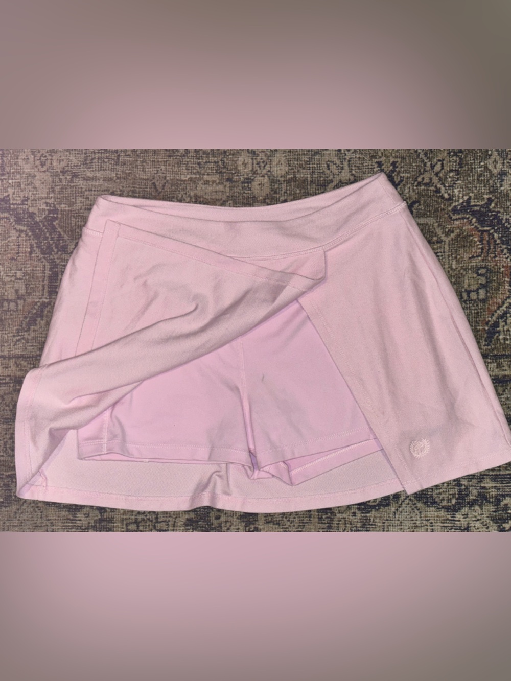 Pink Ribbed Bustier Tank and Skort Set - Picture 3 of 8